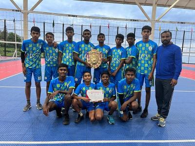 Association Vollyball tournament for boys (Under 17 team won the runner up position)