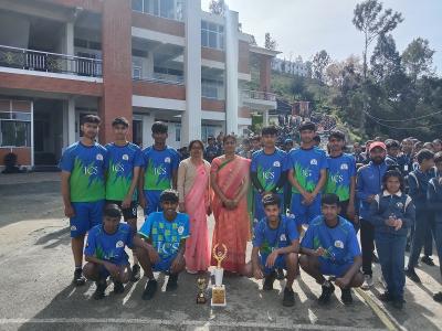 Winners of district level football tournament